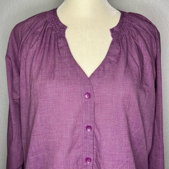 Exofficio Women’s Kutula Tunic Purple Button Down with Insect Shield Small 4-6 - Picture 4 of 12